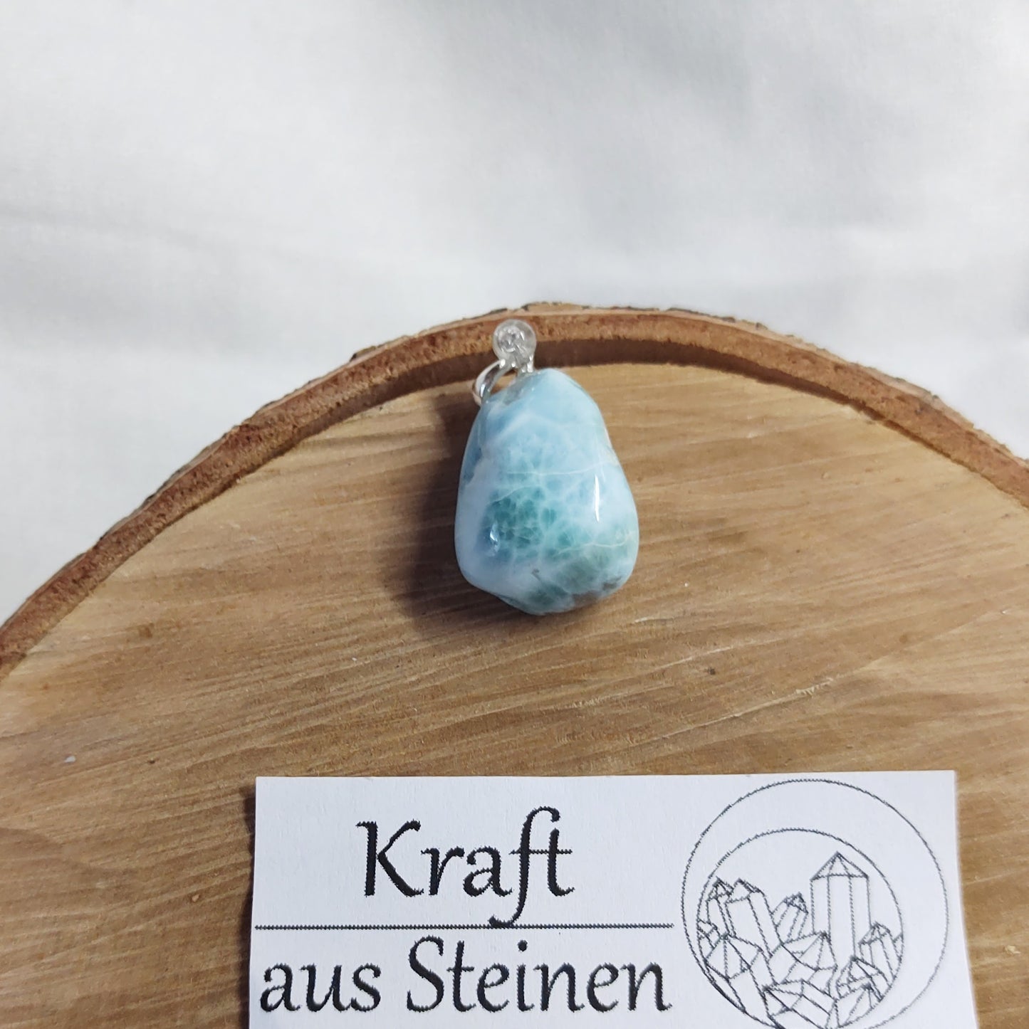 Larimar Anhänger, Nugget Form