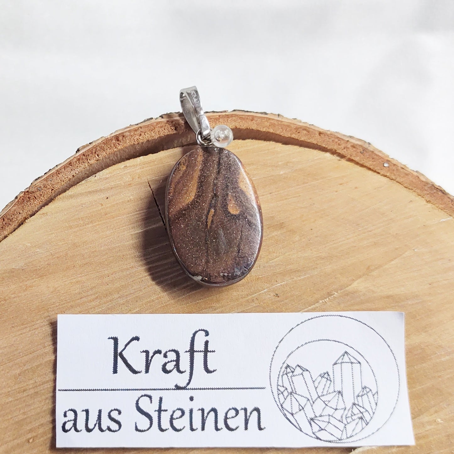 Opal Anhänger, oval