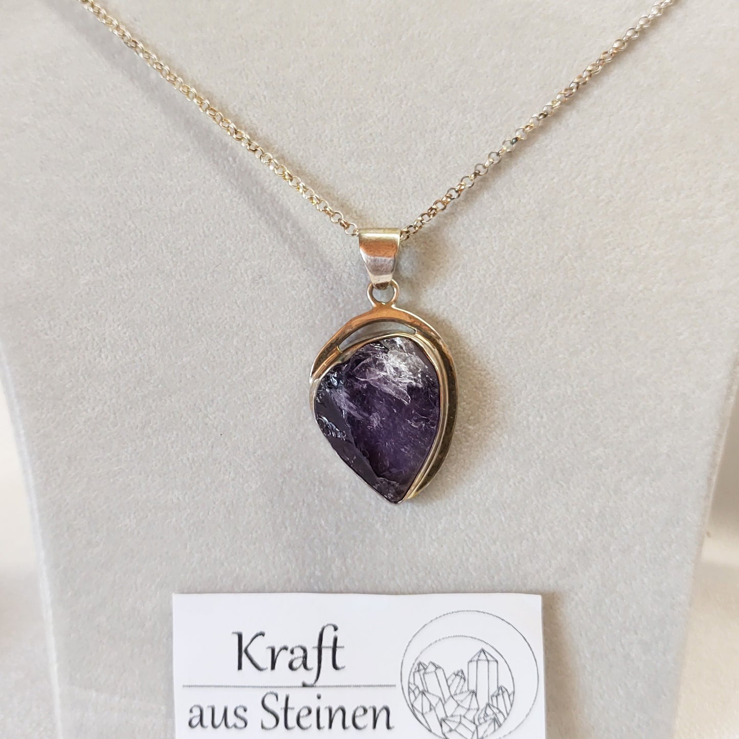 Amethyst Anhänger, freeform, Designerarbeit