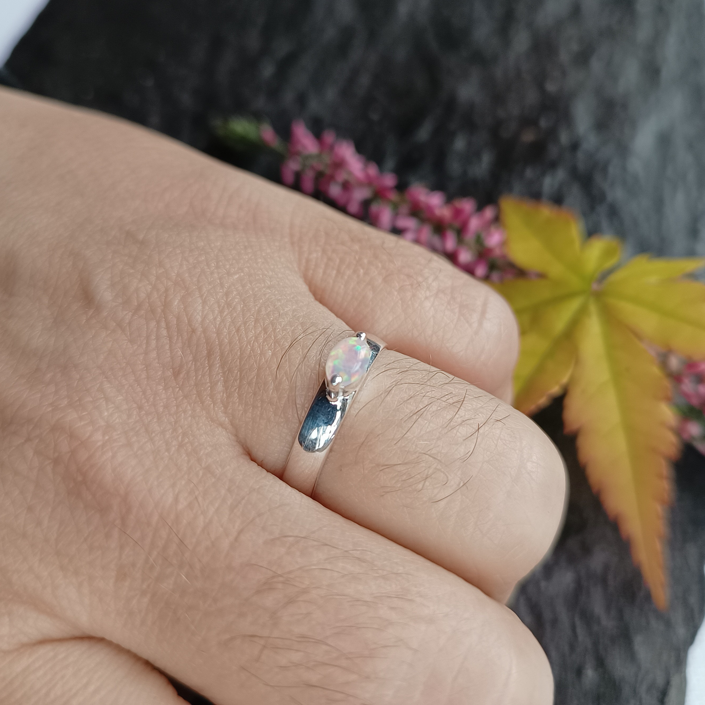 Opal-Ring Gr. 58