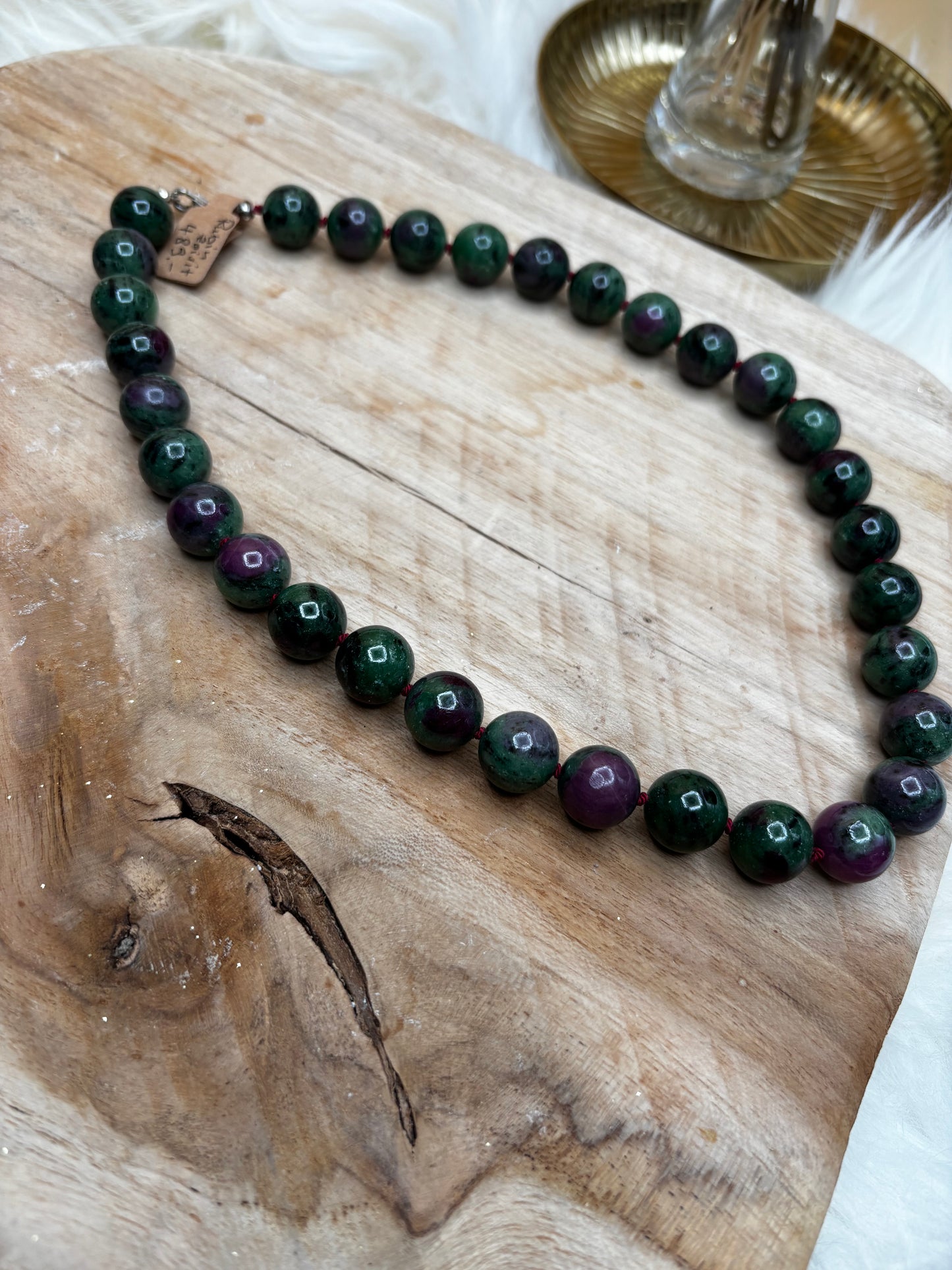 Rubin-Zoisit-Kette, Kugeln - Scholz GmbH