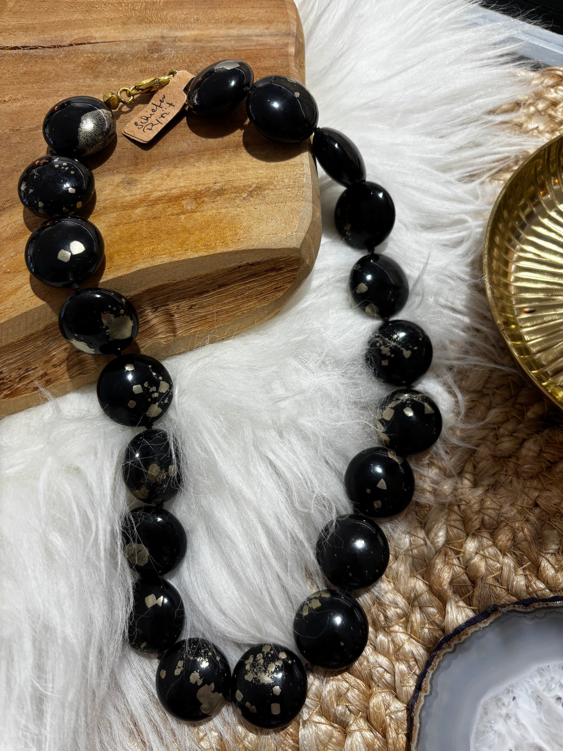 Schiefer-Pyrit-Kette, Linsen, glänzend - Scholz GmbH