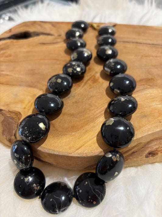 Schiefer-Pyrit-Kette, Linsen, glänzend - Scholz GmbH