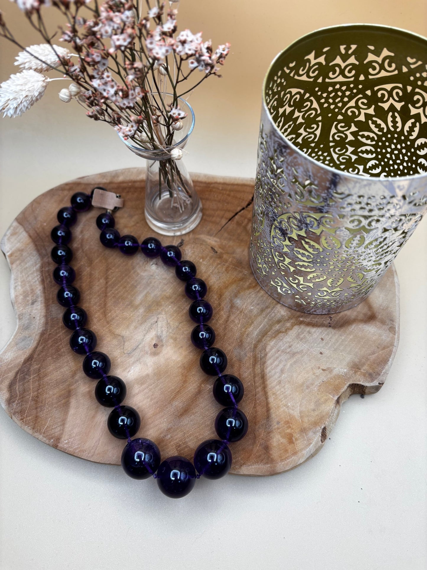 Amethyst-Kette AAA+, verlaufend, höchste Qualität - Scholz GmbH