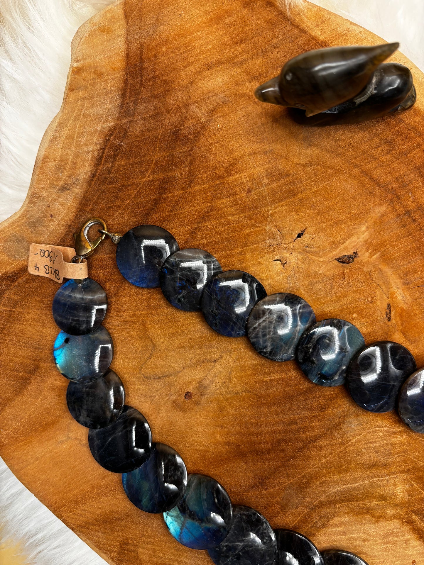 Labradorit-Kette AAA+, Linsen, verlaufend - Scholz GmbH