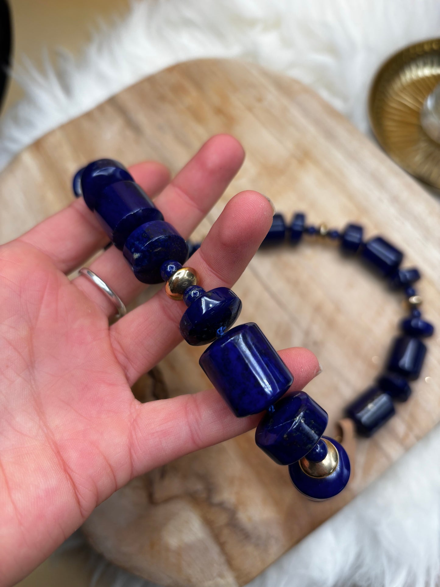 Lapislazuli Kette aus Afghanistan-Lapis - Scholz GmbH