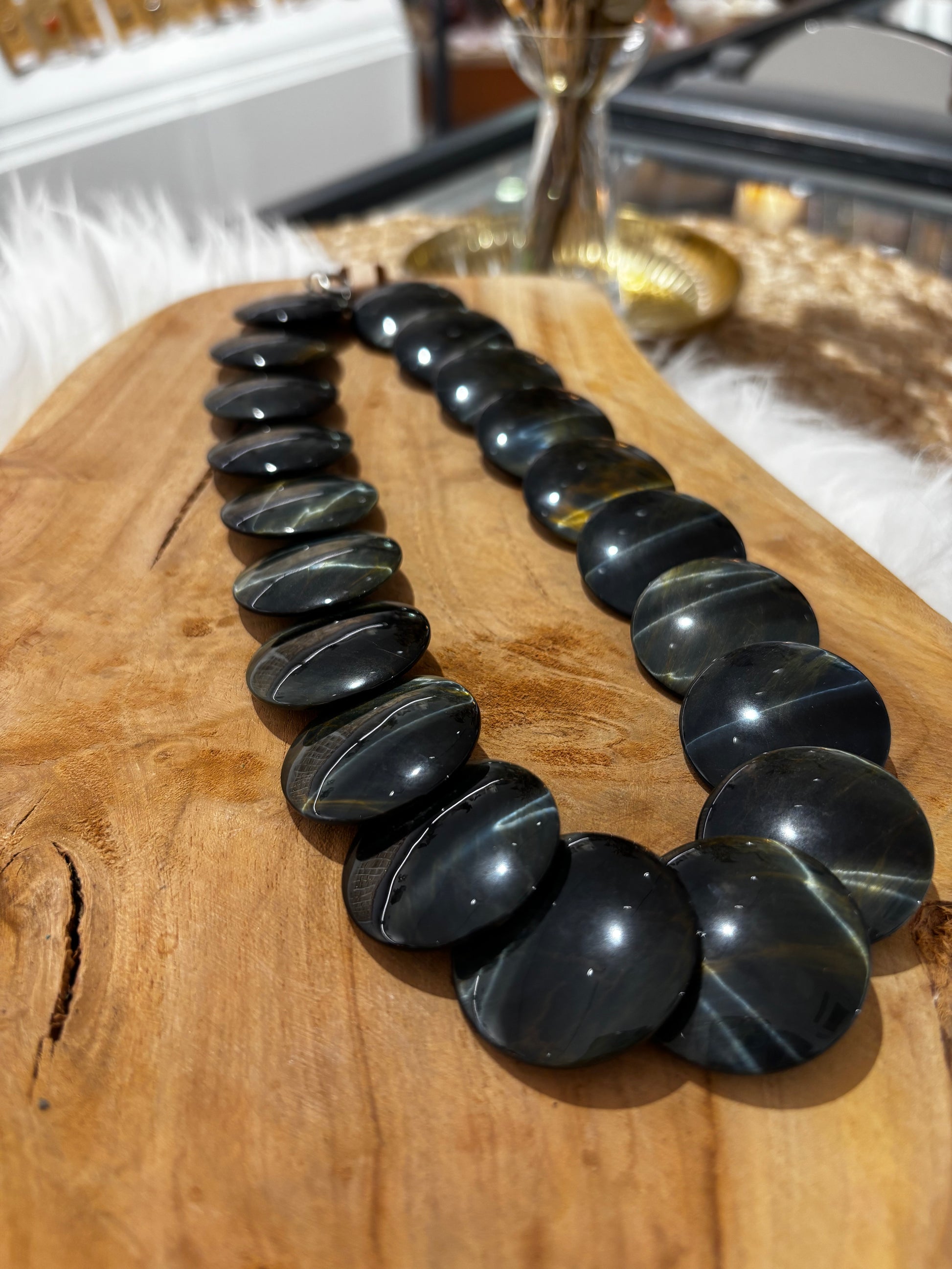 Falkenauge-Kette, Linsen, verlaufend - Scholz GmbH