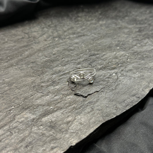 Labradorit Ring, Größe 53