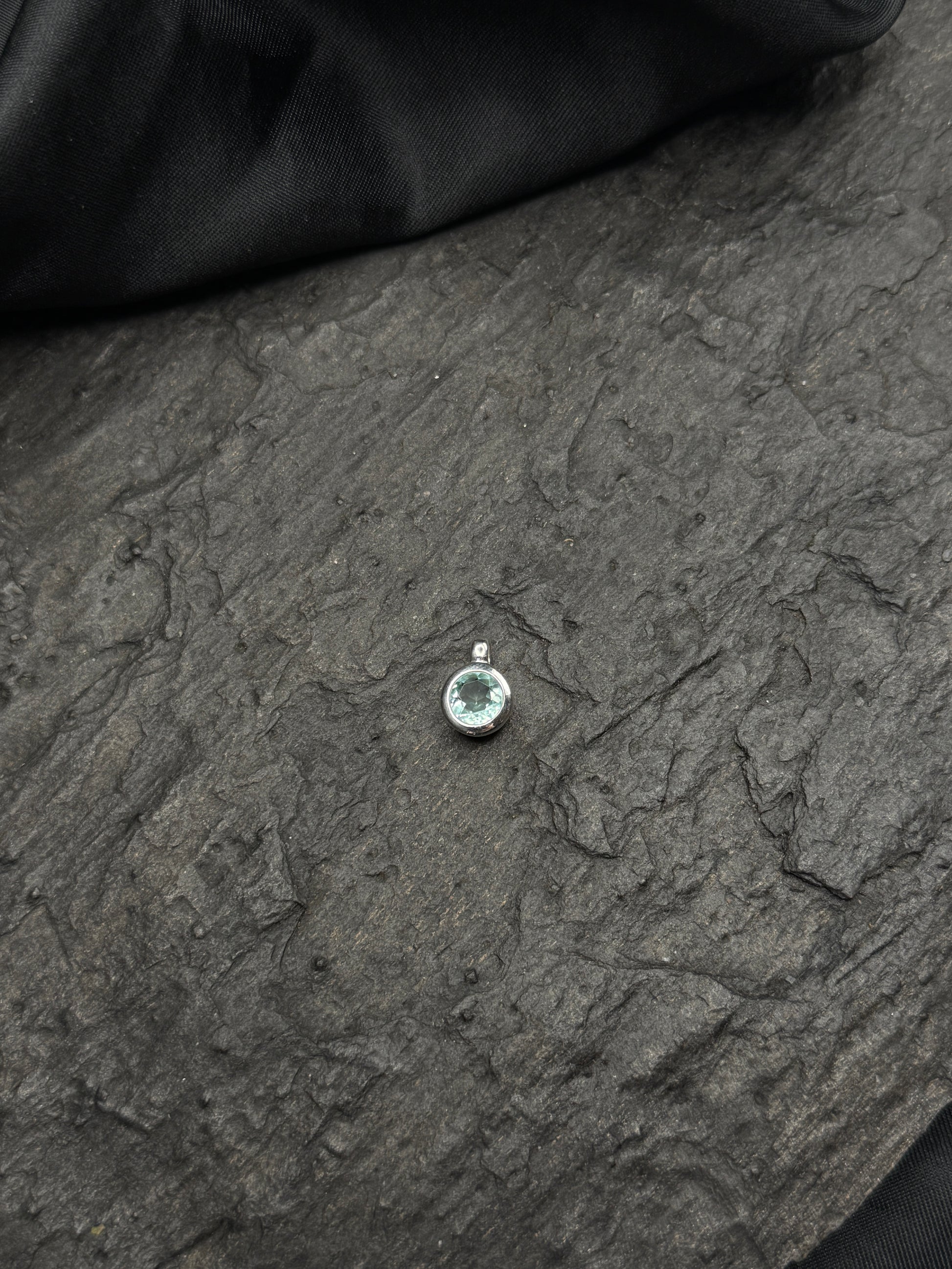 Topas-Anhänger, rund, facettiert - Scholz GmbH