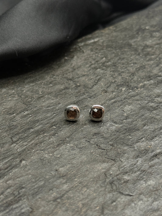 Rauchquarz Ohrstecker