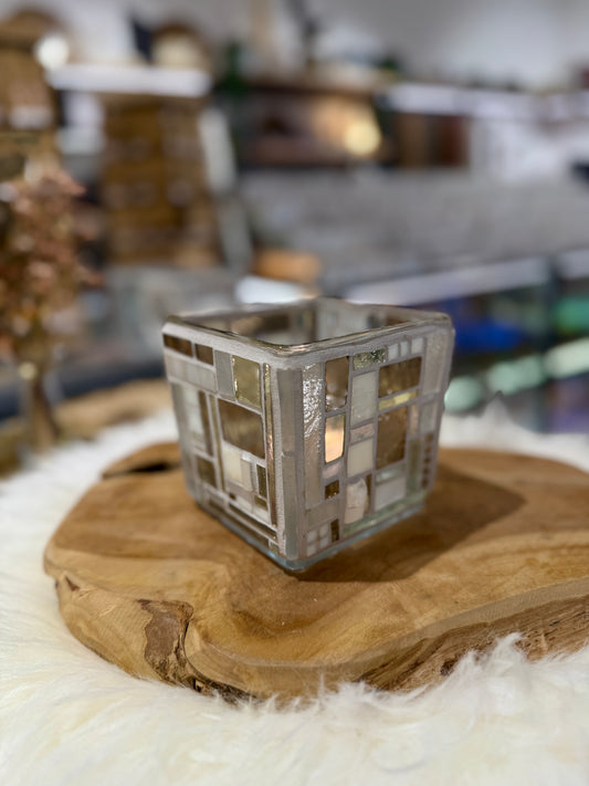 Mosaik-Teelichthalter mit Calcit - Scholz GmbH