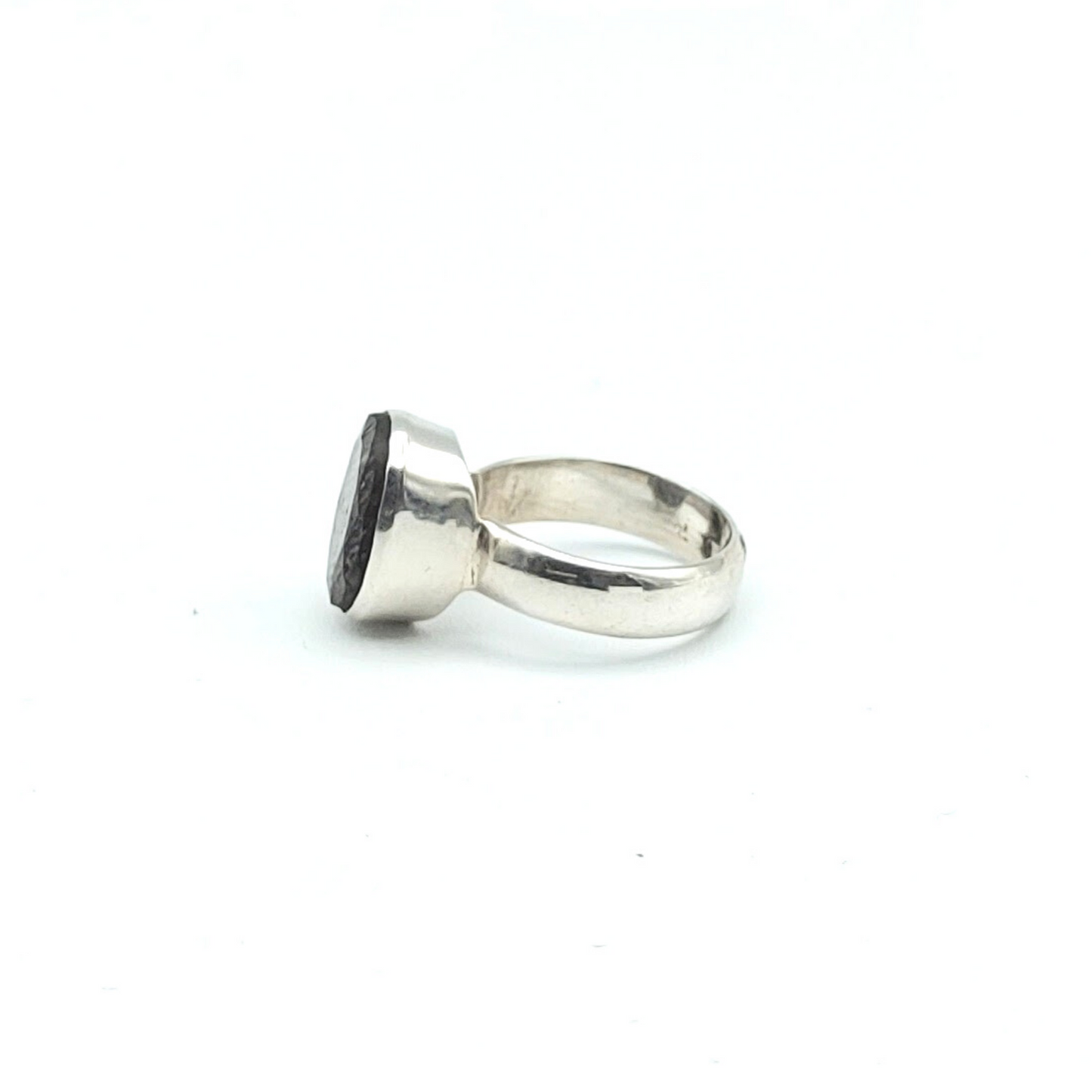 Turmalinquarz Ring, oval, fac, Gr 54