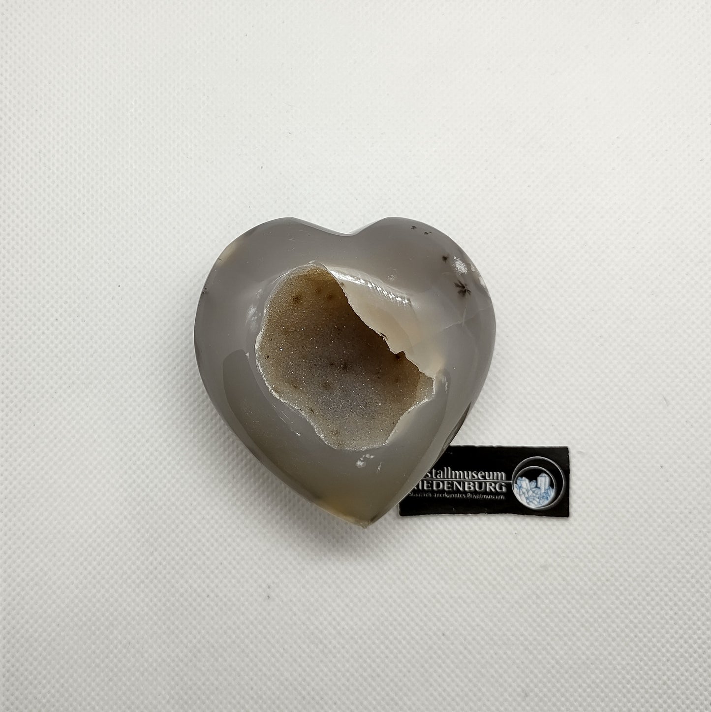 Herz aus Achat-Geode