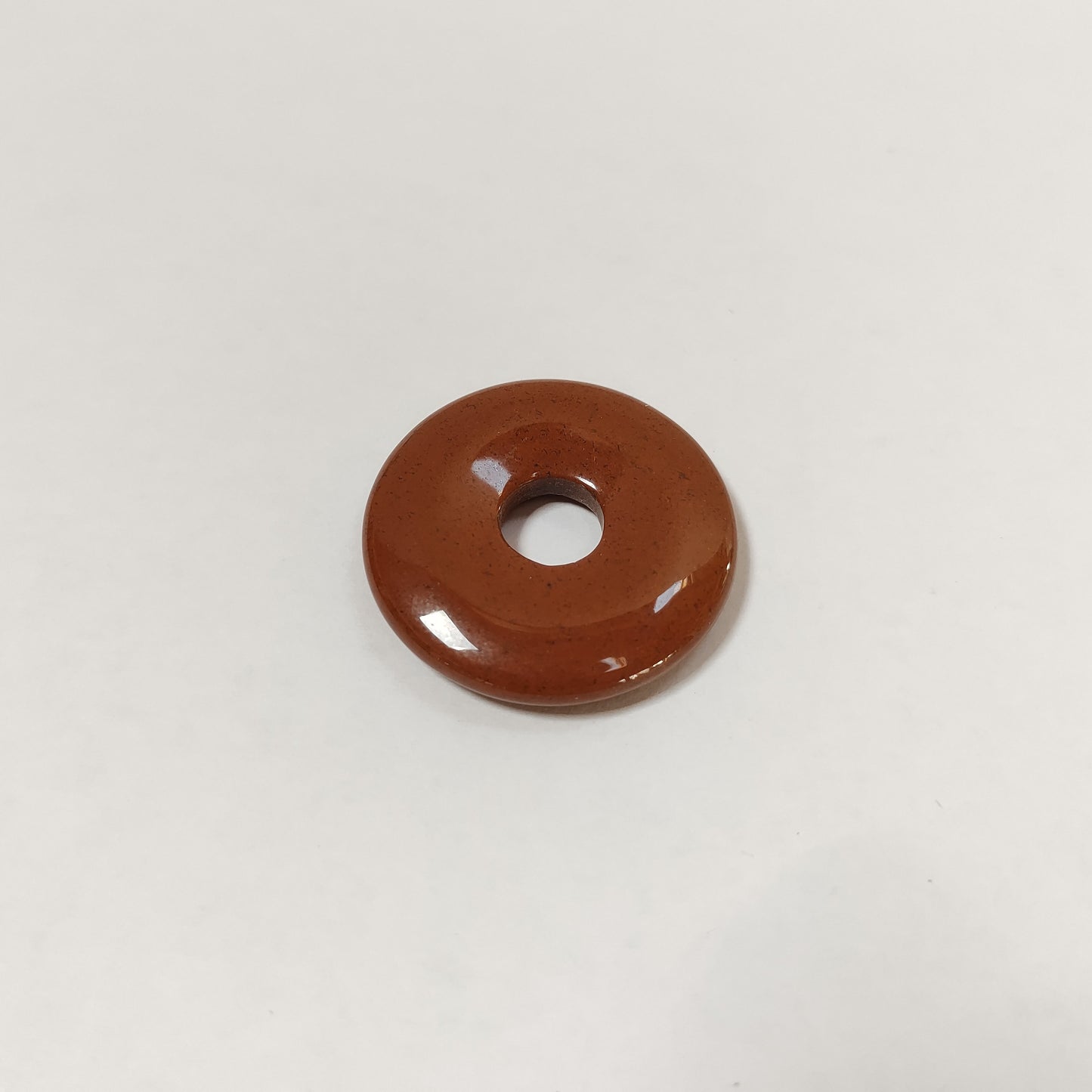 Edelstein-Donut, roter Jaspis, Ø 30mm