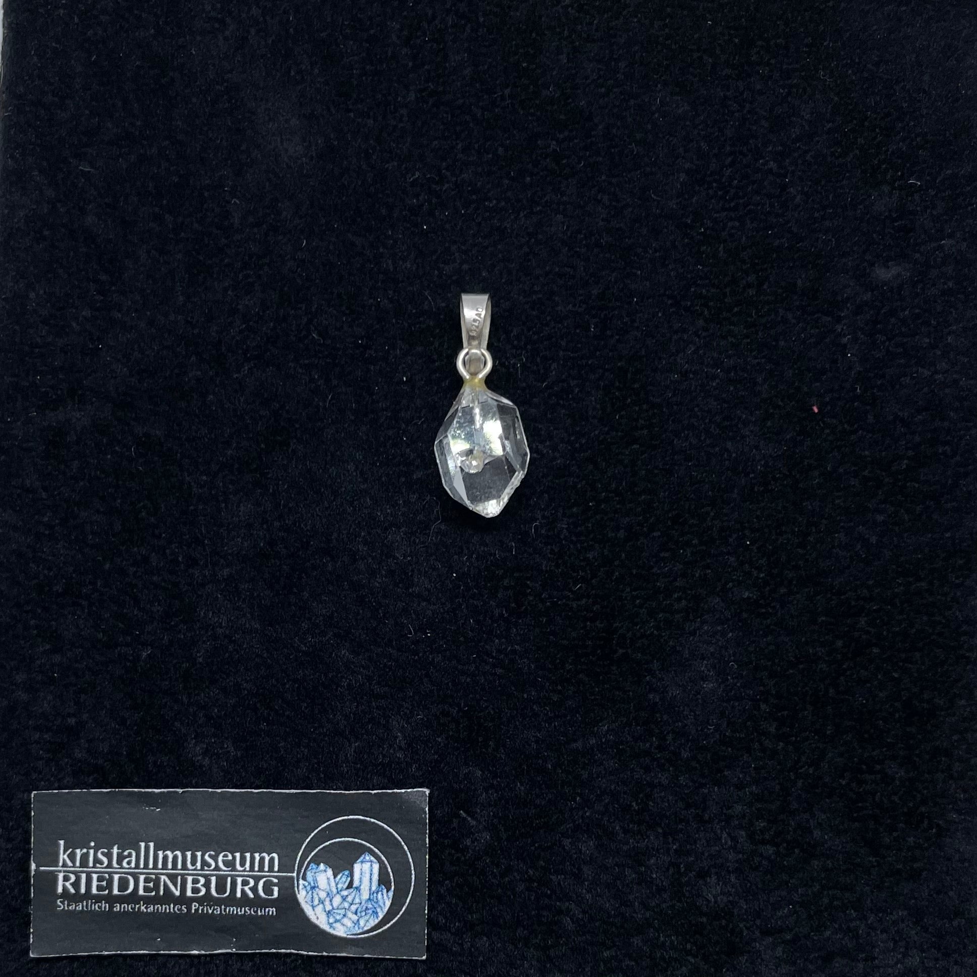 Herkimer Diamant Anhänger mit Silber.