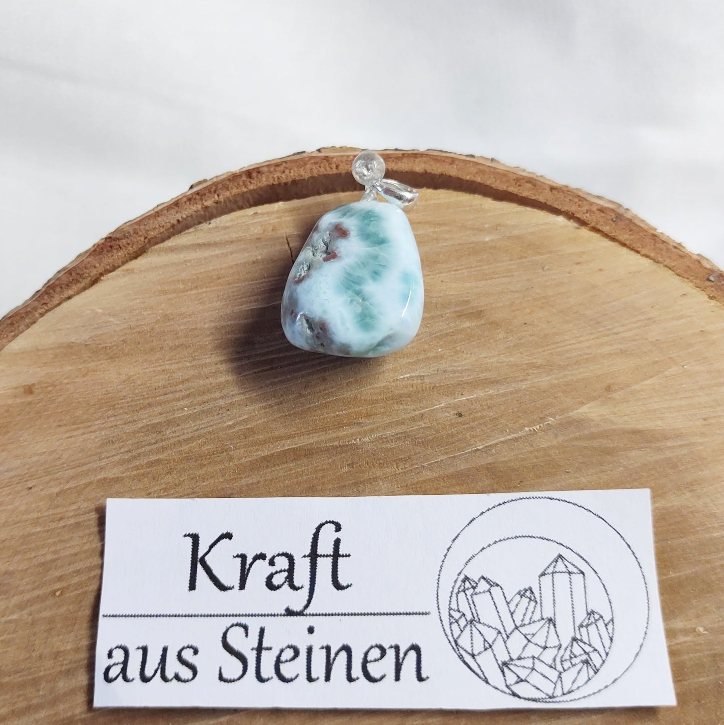 Larimar Anhänger, Nugget Form